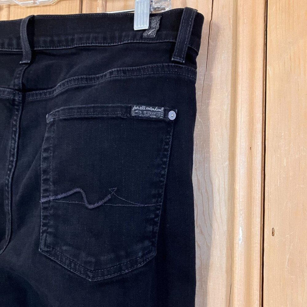 S7 For All Mankind Mens Vintage Y2K Slimmy S7 Jeans Size 34x32 Black Dark AN EXC - Picture 10 of 12